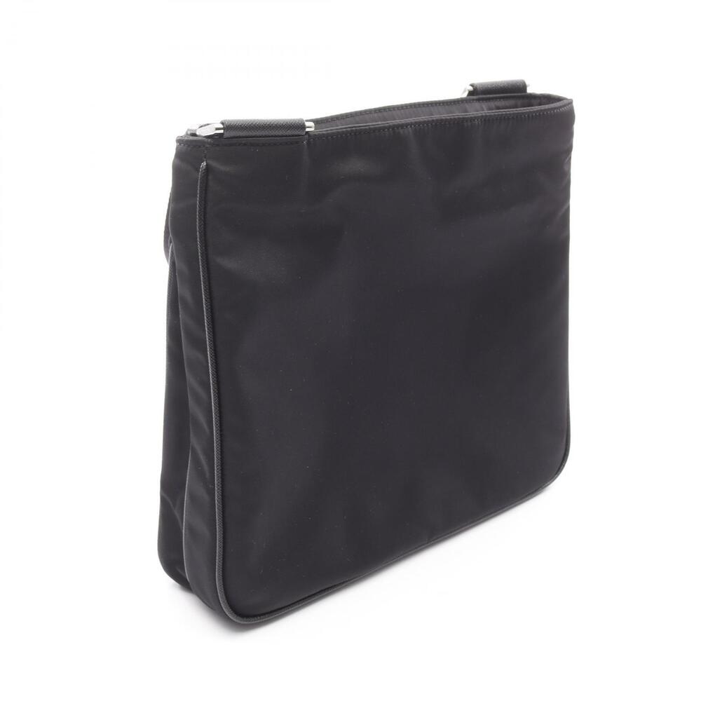 Prada Shoulder Bag Saffiano Leather Black
